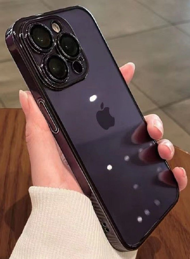 Gasin حافظة هاتف آيفون 15 برو غلاف واقي غلاف ناعم مطلي مضاد للسقوط أسود - Image 3