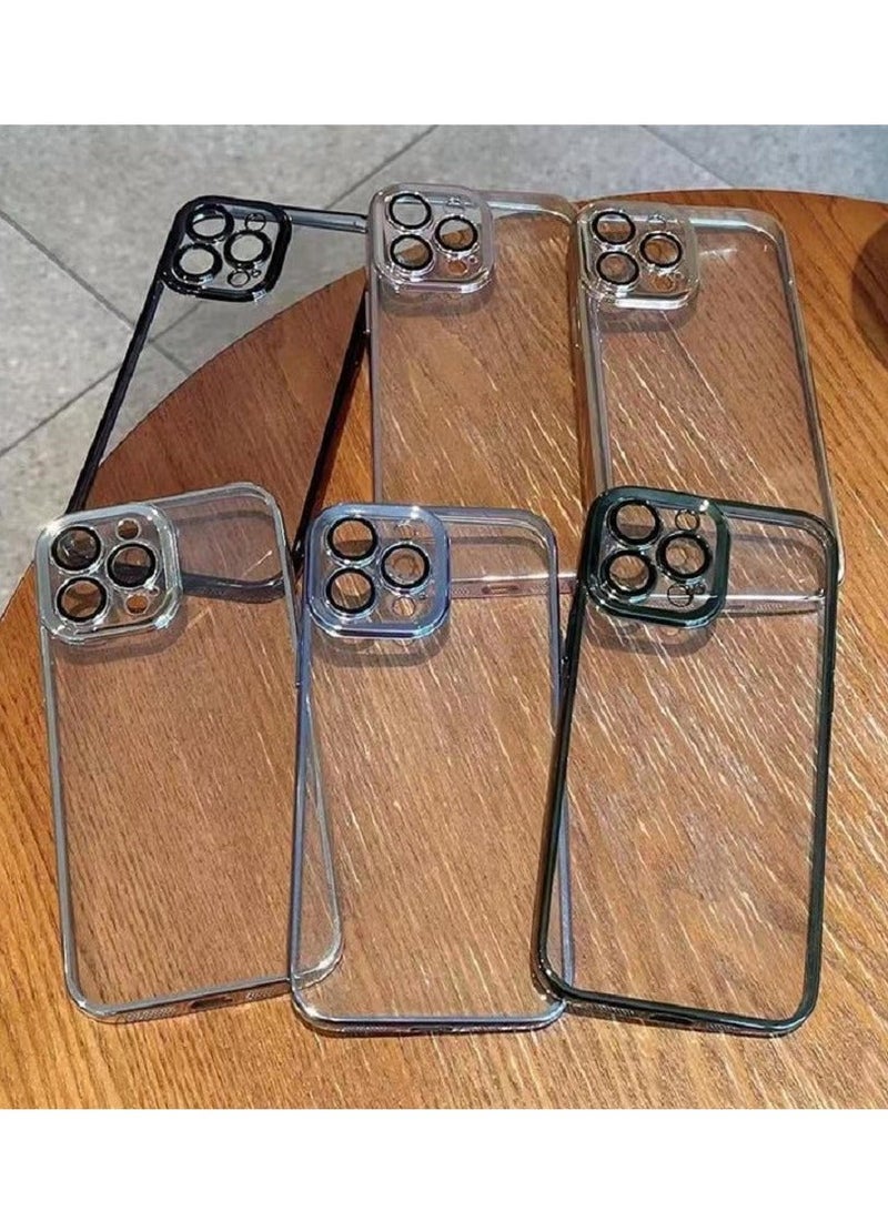 Gasin حافظة هاتف آيفون 15 برو غلاف واقي غلاف ناعم مطلي مضاد للسقوط أسود - Image 5