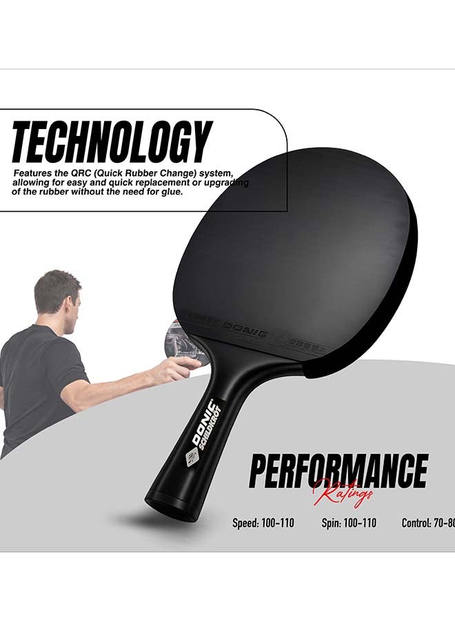 دونيك مضرب تنس الطاولة دونيك وود كاربوتيك 900 مع ألياف الكربون - مضرب بينج بونج احترافي بشفرة مقواة بالكربون، مطاط معتمد من الاتحاد الدولي لتنس الطاولة، سرعة عالية، دوران وتحكم للاعبين المتقدمين - Image 5