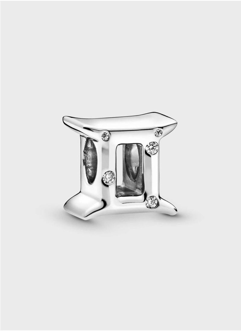 PANDORA Sparkling Gemini Zodiac Charm  - Image 1