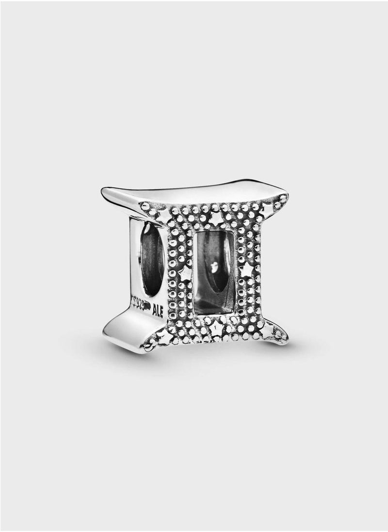 PANDORA Sparkling Gemini Zodiac Charm  - Image 2