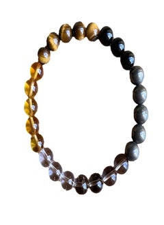 Generic Natural citrine tiger's eye obsidian bracelet  - Image 4