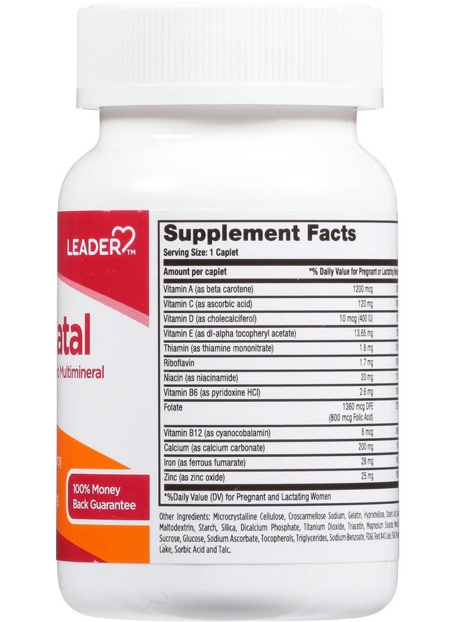 Leader Prenatal Vitamins Caplets 100 CT (Pack of 2) - Image 2