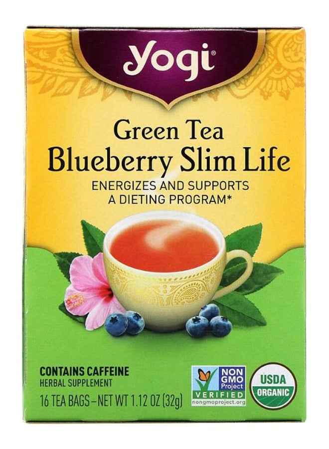 YOGI Organic Green Tea Blueberry Slim Life Tea Bag
