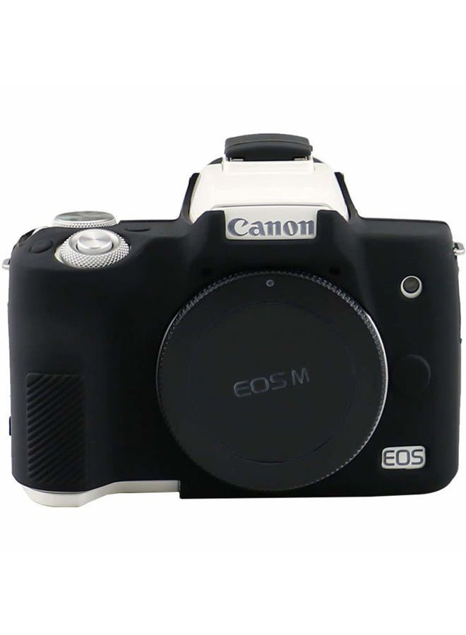 Yisau غطاء سيليكون لجسم كاميرا كانون EOS M50 (أسود) - Image 4