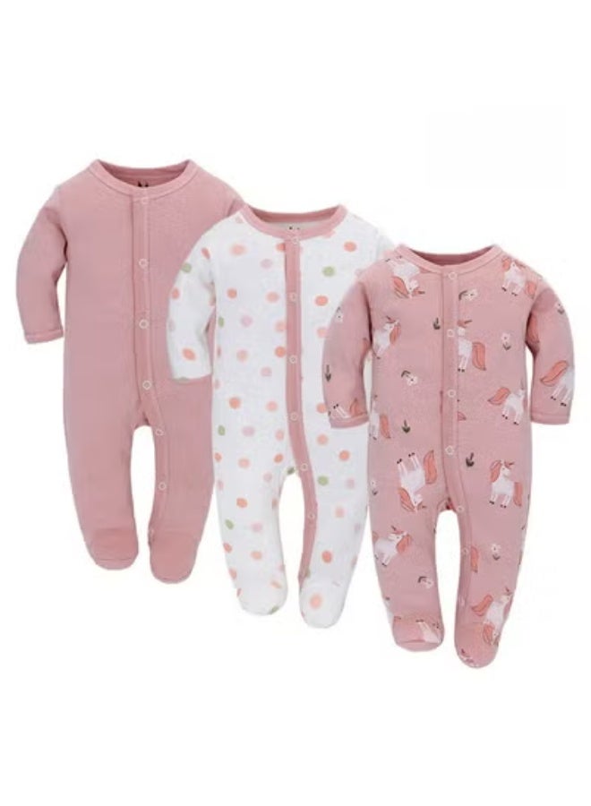 RedMapleTEK 3 Pieces Set of Long Sleeve Foot Covers for Infants and Toddlers  - Image 1