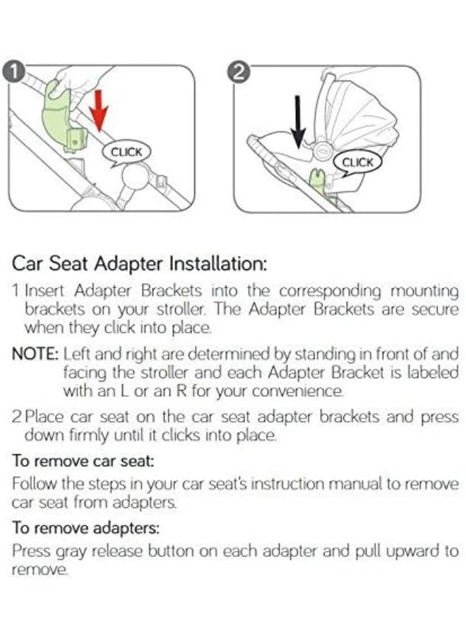 GRACO Baby Jogger Adapter for CityGO, Graco for City Select, Black - Image 4