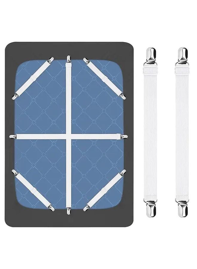 8 Pack Adjustable Bed Sheet Holder Straps 13 8 To 27 5 Inches For Mattress Sofa Tablecloth - Image 2