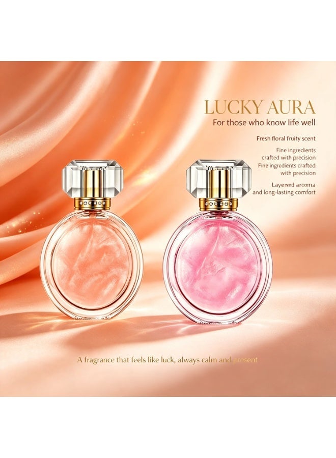 عبوتان - عطر فواكه، حلو، ذو نكهة حلوة، عنبري - بخاخ ماء عطر يدوم طويلاً للنساء، 50 مل لكل زجاجة - Image 2