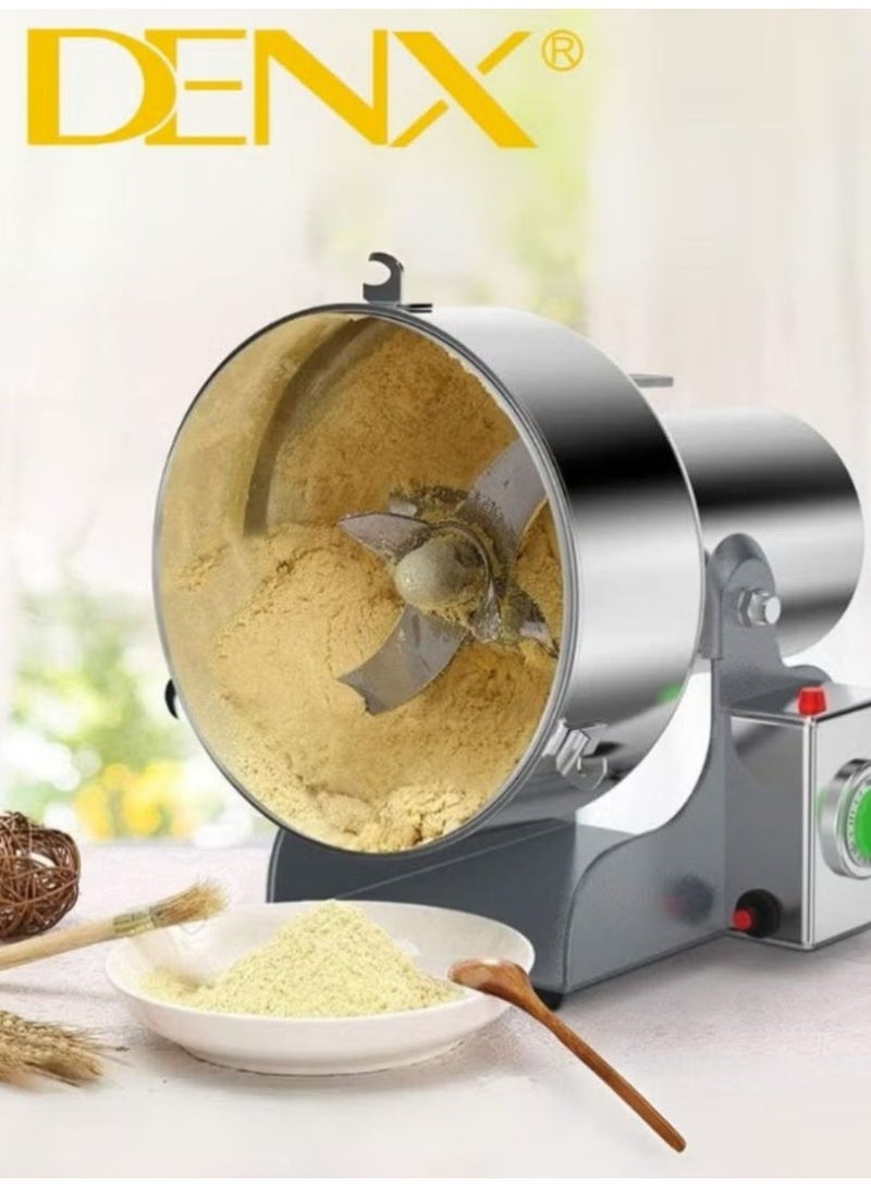 Denx 800g Spice Grinder, 430 Stainless Steel Powder Grinder, Ultra-Fine Grinding Technology, Can Grind Coffee Beans and Grains, Suitable for Home/Restaurant/Hotel - Image 4