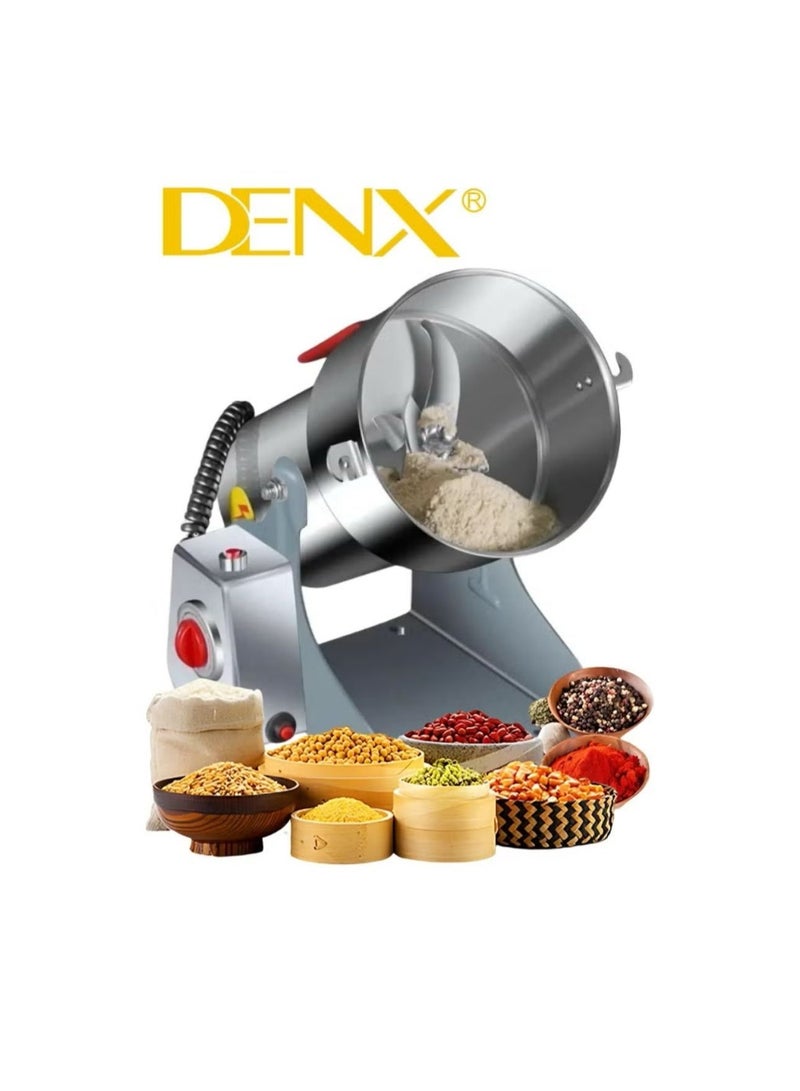 Denx 800g Spice Grinder, 430 Stainless Steel Powder Grinder, Ultra-Fine Grinding Technology, Can Grind Coffee Beans and Grains, Suitable for Home/Restaurant/Hotel - Image 1