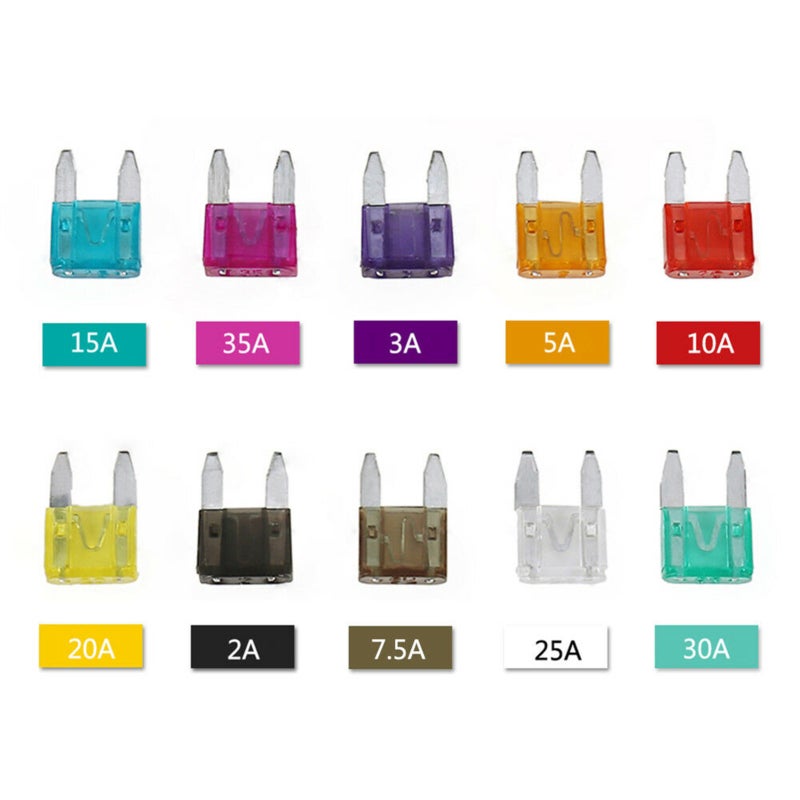 120Pcs/Box Mini Auto Fuses Set 2-35A Assorted Color-coded Carved Amp Car Van Bike Truck Fuse - Image 4