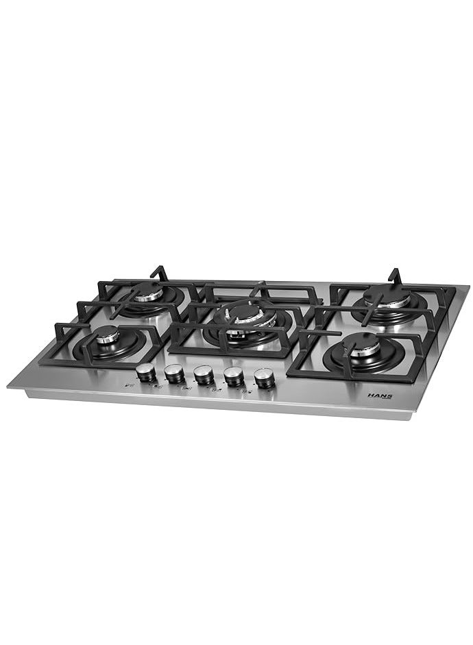 Hans Built in 90 CM Gas Stove 4 burner Stainless steel HANS 9131-05 - Image 2