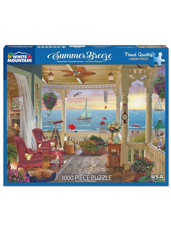 WHITE MOUNTAIN Puzzles Summer Breeze 1000 Piece Jigsaw Puzzle - Image 3