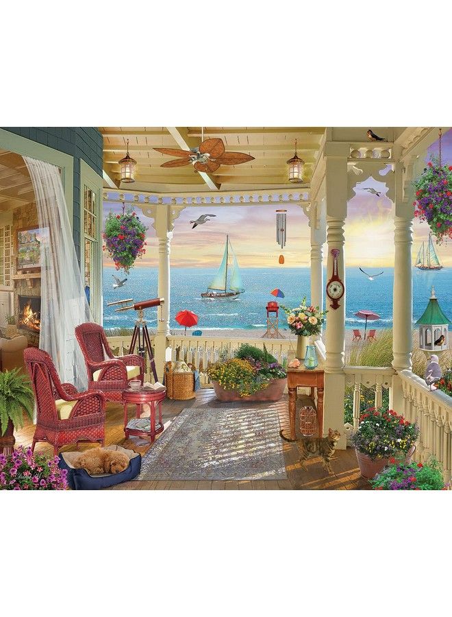 WHITE MOUNTAIN Puzzles Summer Breeze 1000 Piece Jigsaw Puzzle - Image 2