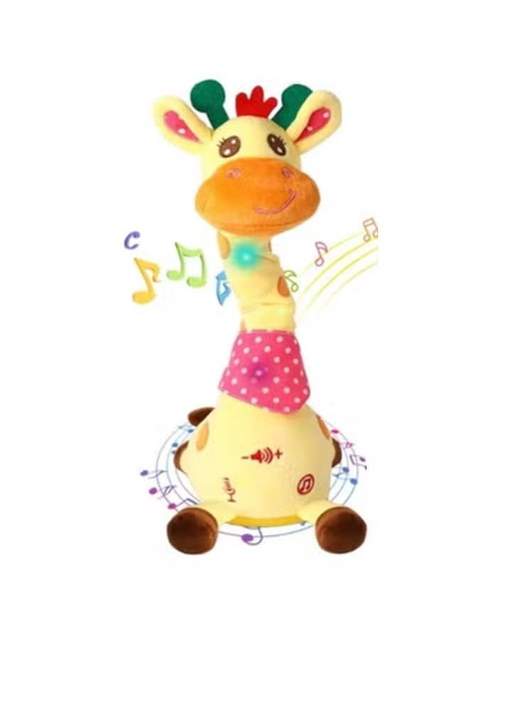 Gerenic Musical Giraffe Toy, Sings, Dances & Repeats What You Say, Shining LED Lights, Interactive Voice Imitation - Image 2