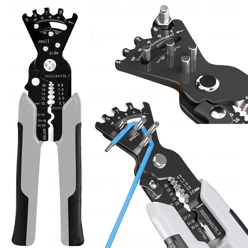 WROPZO 5in1 Cable Wire Stripping Pliers Multifunctional Hand Tool for Electricians Crimper Cutter Bending Tool Multi Colour - Image 1