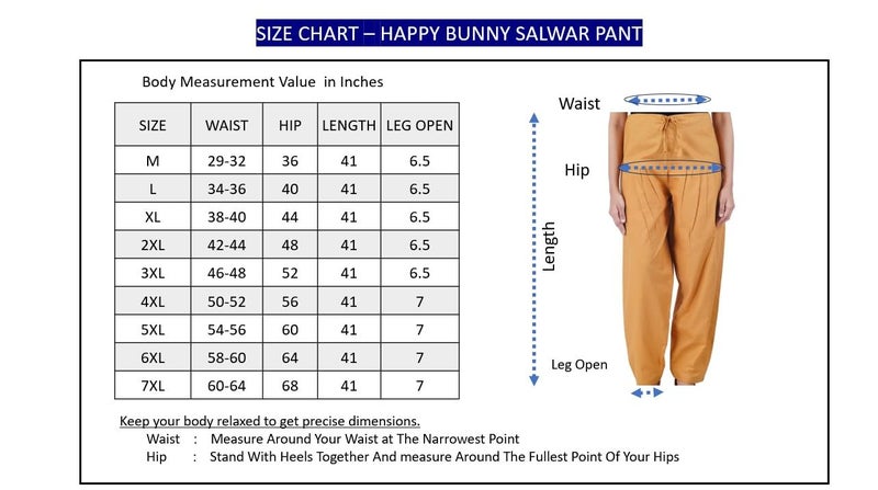 Happy Bunny Cotton Salwar Pant for Women, Modern Semi Patiala Ethnic Trousers with Drawstring, Comfortable Office Home Wear Ladies Pants (LG, Off White) - Image 4