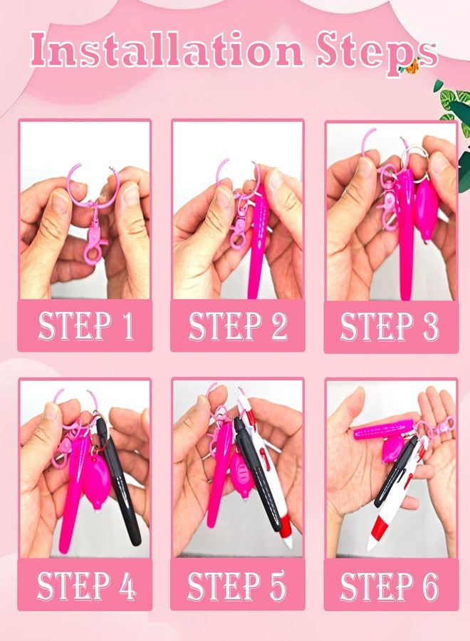 klumuke Nurse Pen Set 10PCS, Nursing Badge Reel Accessories with Ballpoint Pens, Highlighters, Permanent Markers, LED Flashlights, Keychain Clips - Cute and Practical Gifts for Nurses and Students - Image 3