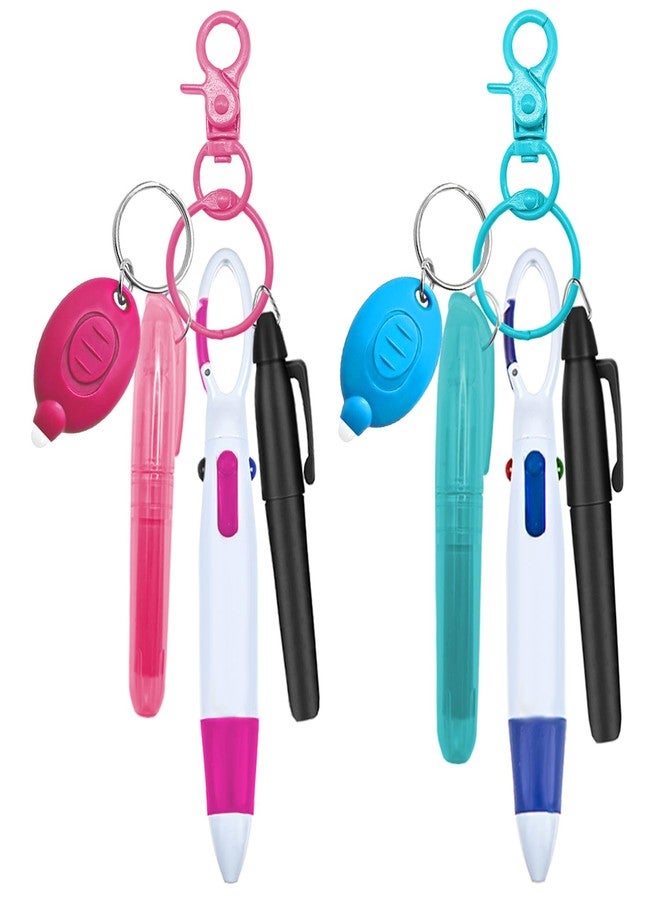 klumuke Nurse Pen Set 10PCS, Nursing Badge Reel Accessories with Ballpoint Pens, Highlighters, Permanent Markers, LED Flashlights, Keychain Clips - Cute and Practical Gifts for Nurses and Students - Image 1