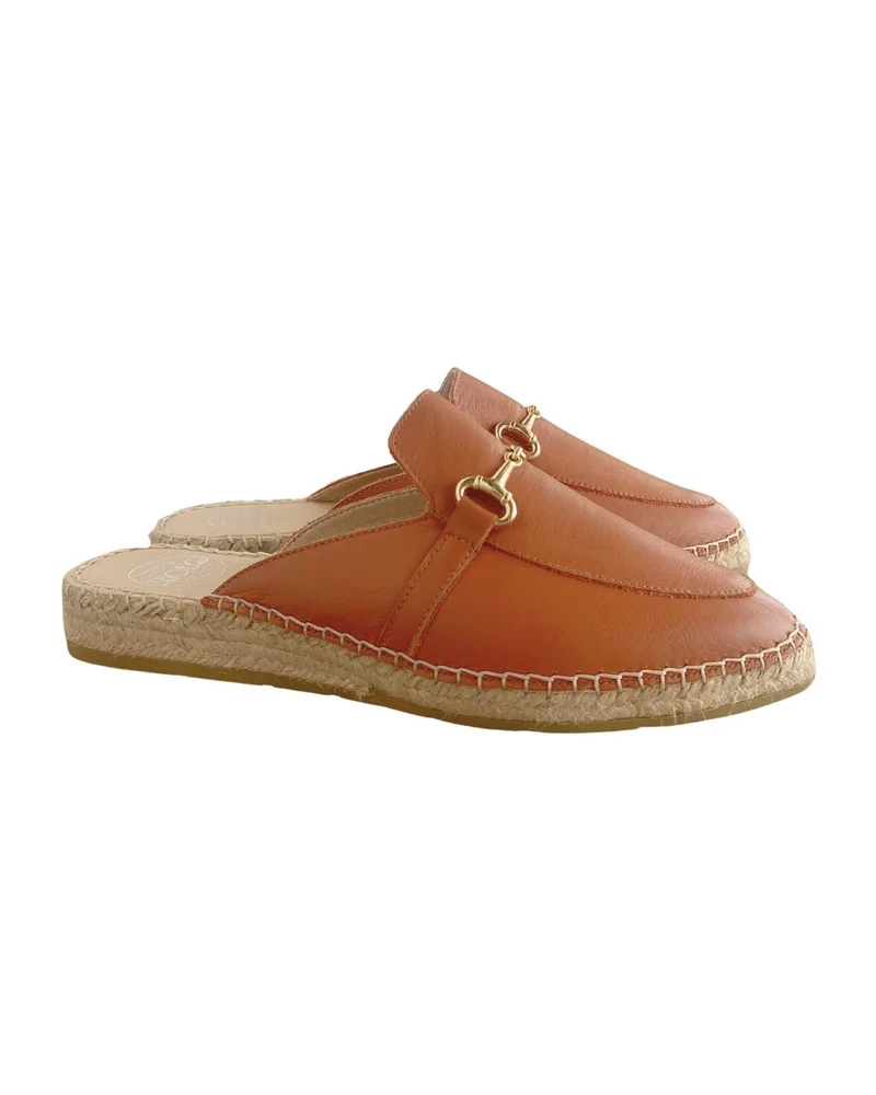 SHOEQ Tan Espadrille Mule for Women | Best Price UAE