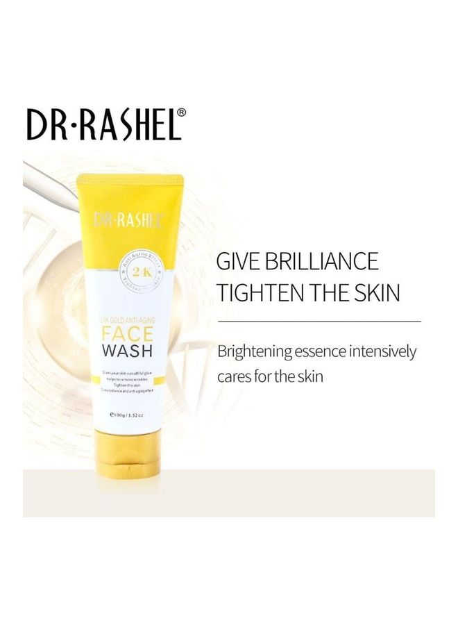 DR. RASHEL 24K Gold Anti-Aging Face Wash Gold 100grams - Image 2