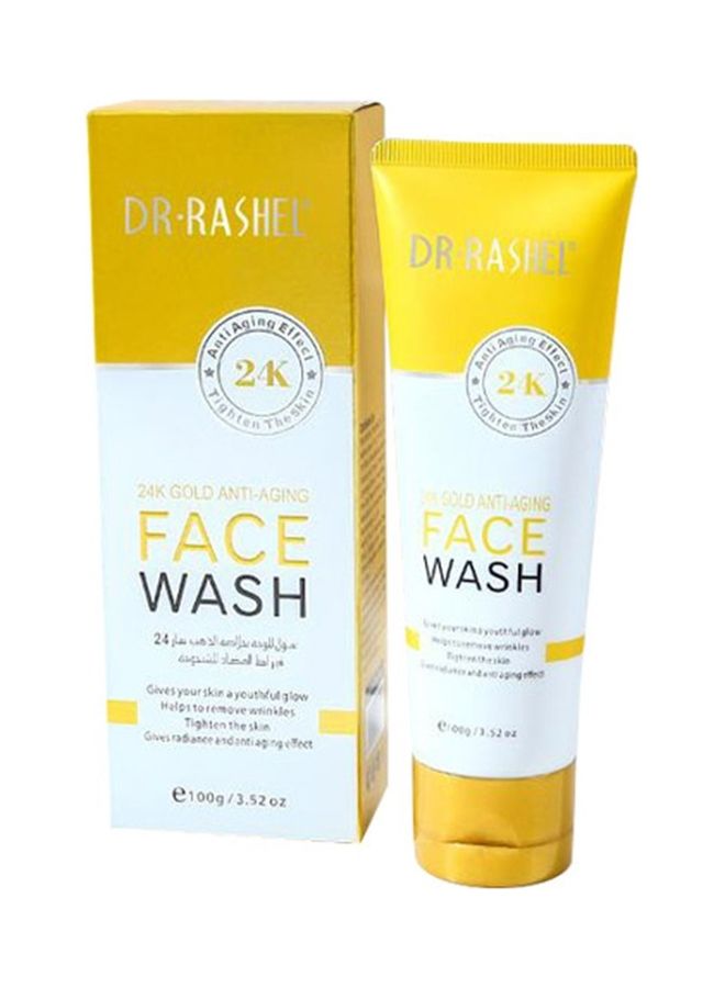 DR. RASHEL 24K Gold Anti-Aging Face Wash Gold 100grams - Image 1
