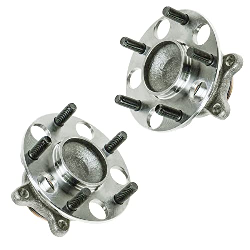 TRQ 2 Piece Rear Wheel Bearing & Hub Assembly Set Compatible with 2006-2011 Honda Civic - Image 1