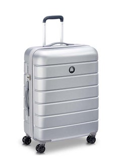 DELSEY Lagos 4 Double Wheels Hard Medium Trolley Case Size 66 CM / 26 Inch Silver  - Image 2