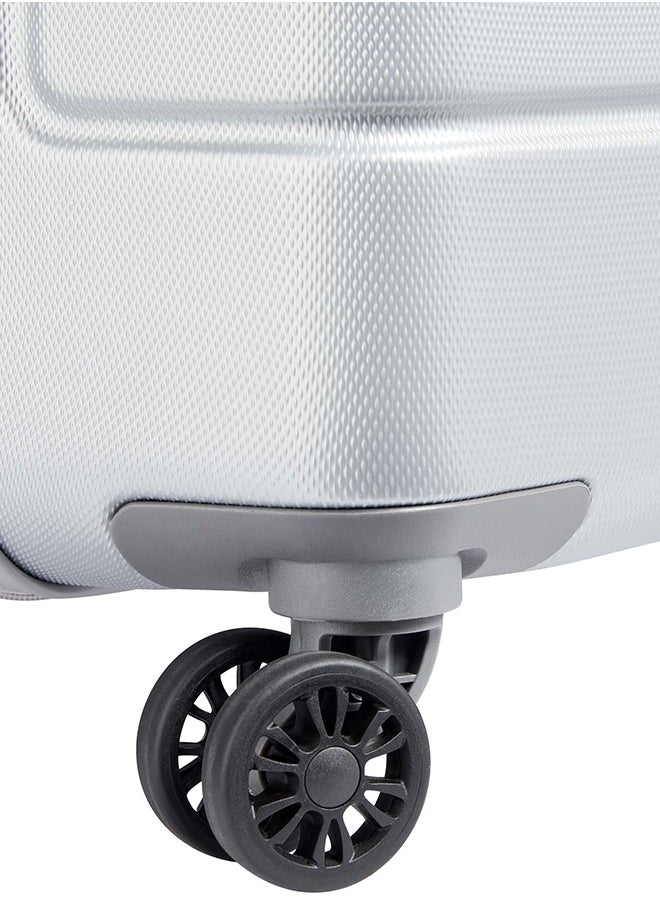 DELSEY Lagos 4 Double Wheels Hard Medium Trolley Case Size 66 CM / 26 Inch Silver  - Image 5