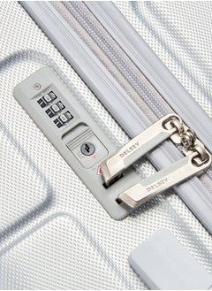 DELSEY Lagos 4 Double Wheels Hard Medium Trolley Case Size 66 CM / 26 Inch Silver  - Image 4