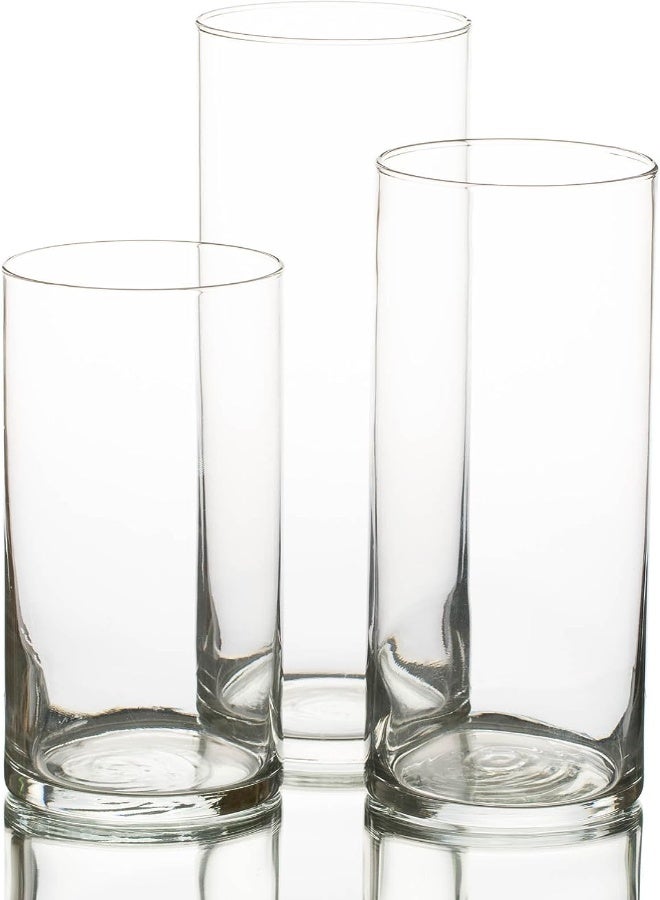 AKDC Eastland Glass Cylinder Vase Set Of 3 - Image 5