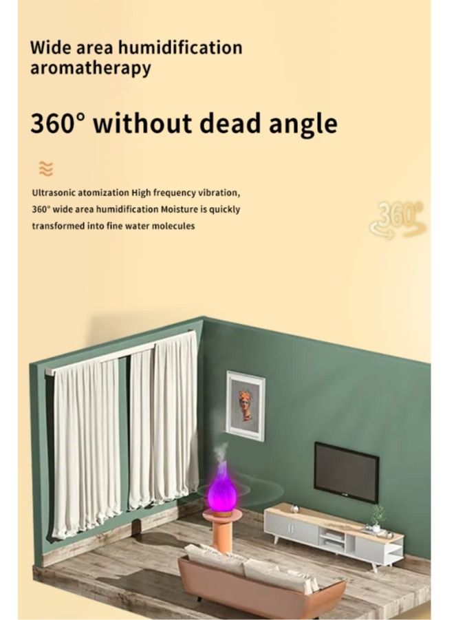 Enchanting 3D Glass Aromatherapy Diffuser  Elevate Your Senses and Surroundings with Tranquil Bliss (Brown Base)  - Image 4