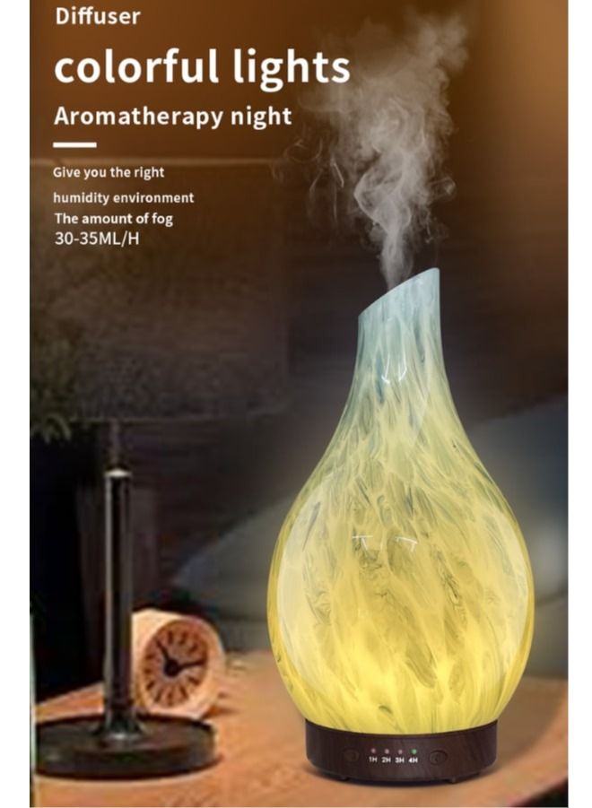 Enchanting 3D Glass Aromatherapy Diffuser  Elevate Your Senses and Surroundings with Tranquil Bliss (Brown Base)  - Image 3