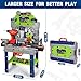 TooyBing Kids Tool Bench Set with Electric Drill and Realistic Tools Construction Workbench Playset Toy for Toddler 35 Easy Set up Kids Boy Toys Birthday Gifts for Boys Age 3 4 5 Year Old - Image 4