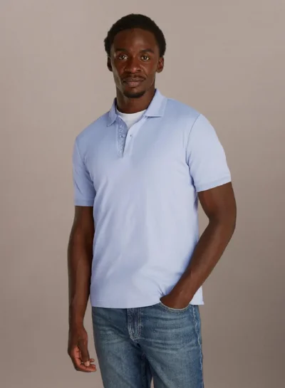 CALVIN KLEIN Textured Polo Shirt