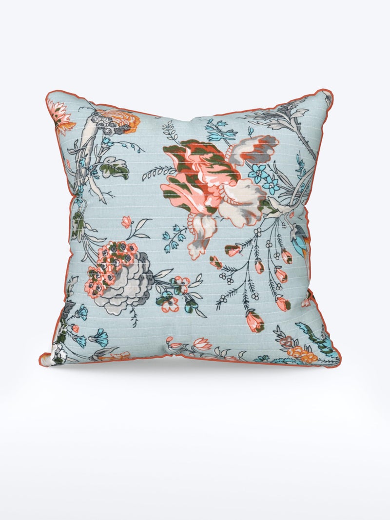 EasyGoods India Premium Cotton Cushion Covers 16x16 Inch | Soft Durable Fabric | Elegant Printed Covers for Sofa & Living Room | Hidden Zipper | Set of 3 - Image 4