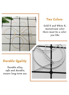 Oubaka 96Pcs Beading Earrings Hoop For Jewelry Making Round Beading Hoop Earrings Bulk Jewelry Making Supplies Jewelry Finding Triangle Teardrop Earring With Hoop For Diy Craft Earring Jewelry Making Earring  - Image 4