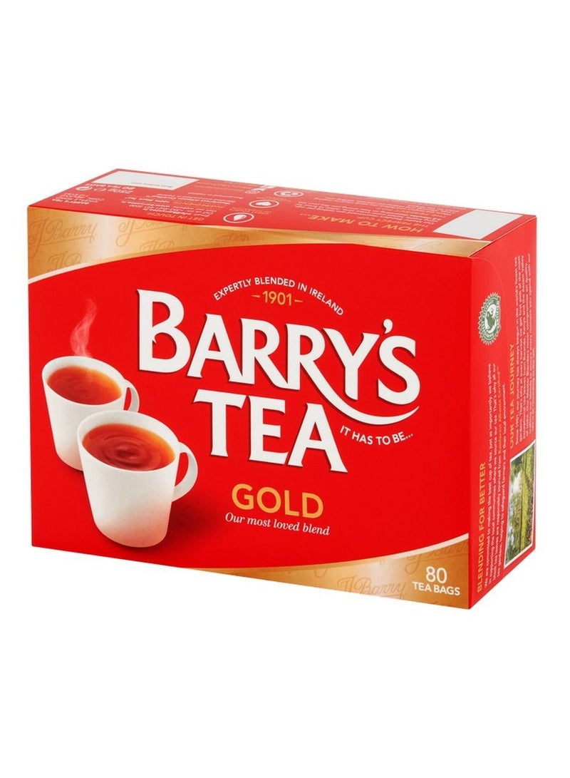 BARRY'S TEA Gold Blend 80 Tea Bags - Image 1