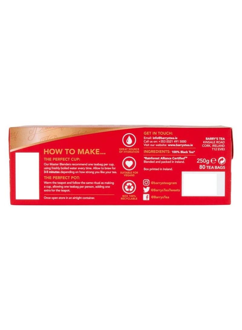 BARRY'S TEA Gold Blend 80 Tea Bags - Image 2