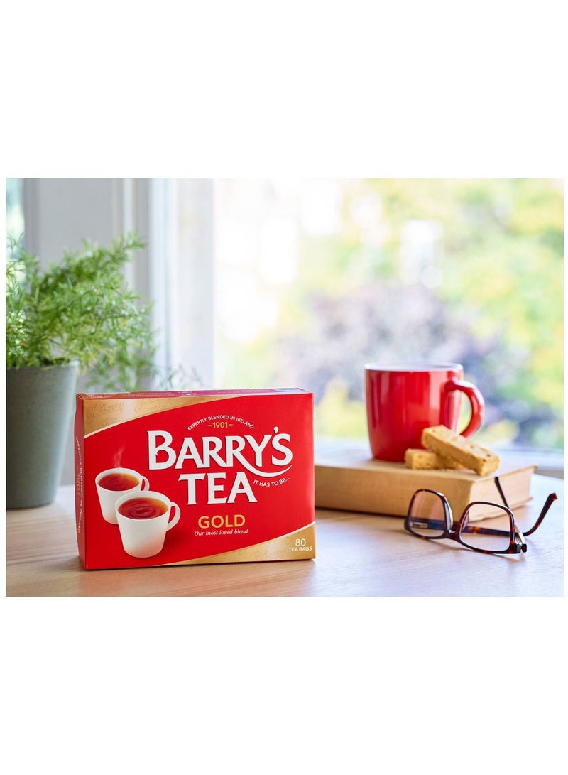 BARRY'S TEA Gold Blend 80 Tea Bags - Image 5