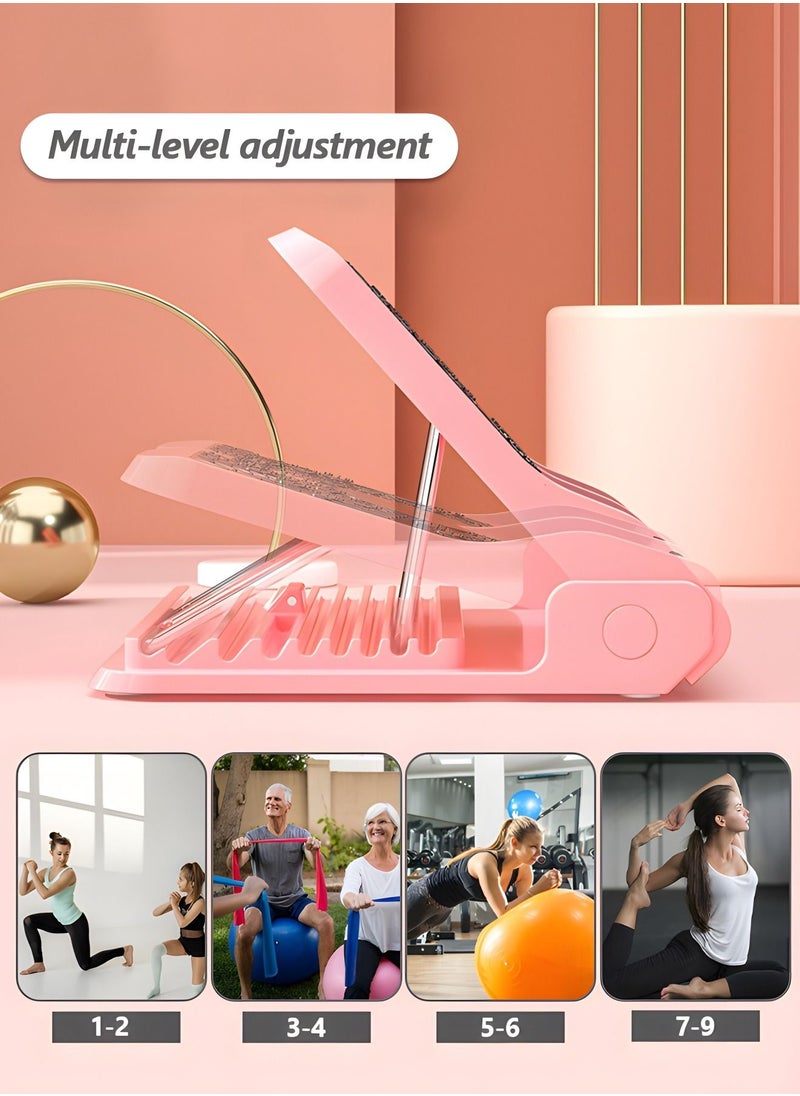 GROIC Slant Board Calf Stretcher Adjustable 9 Level Anti Slip Design Incline Boa,Foot for Leg Stretch Ankle Exercise Training Equipment with Pull Rope  - Image 4