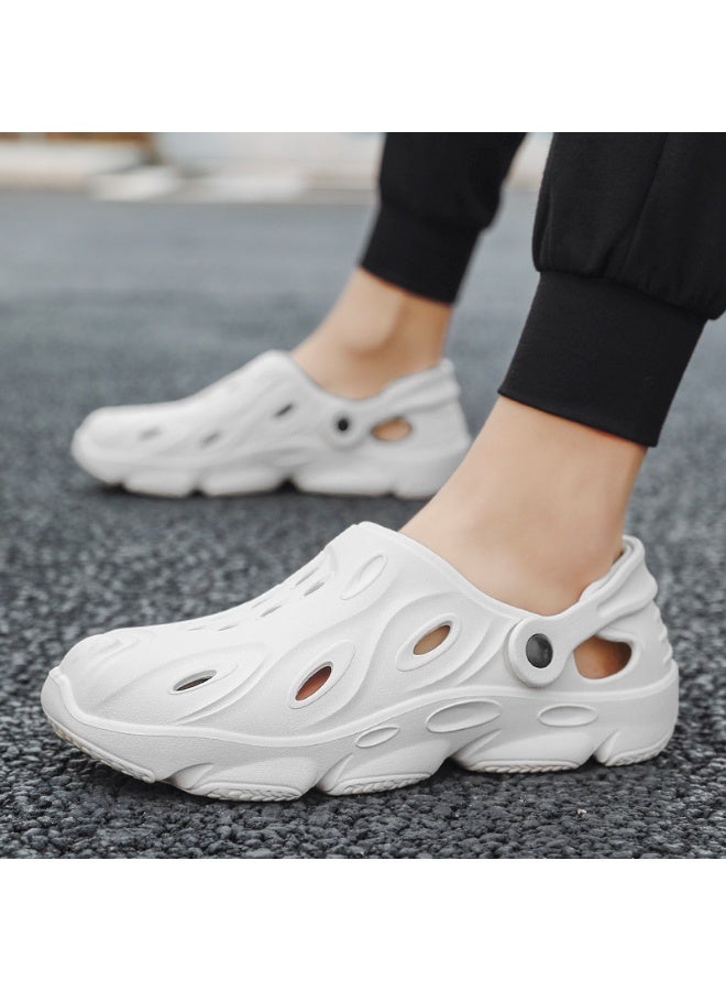 NIBEMINENT Men's Summer Large Size Hole Shoes Bag Head Hollow Men's Sandals Lightweight Breathable Outdoor Beach Shoes Men Summer Sandals - Image 1