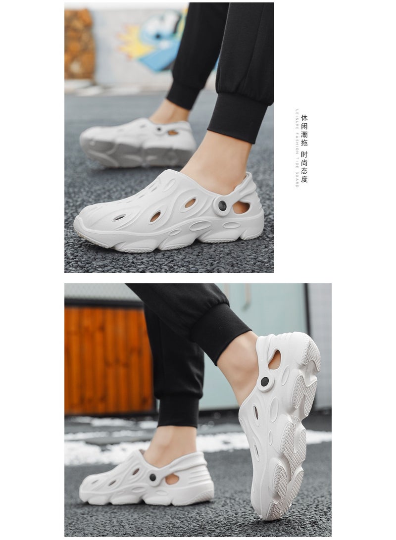 NIBEMINENT Men's Summer Large Size Hole Shoes Bag Head Hollow Men's Sandals Lightweight Breathable Outdoor Beach Shoes Men Summer Sandals - Image 3