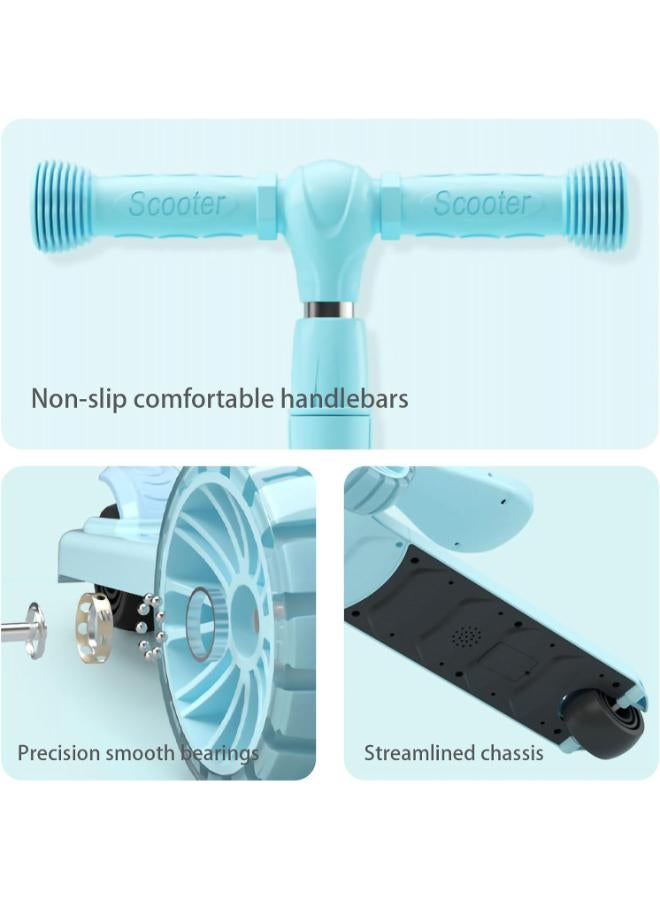 سكوتر أطفال 3 في 1 بمقعد قابل للتعديل وعجلات LED - Image 4