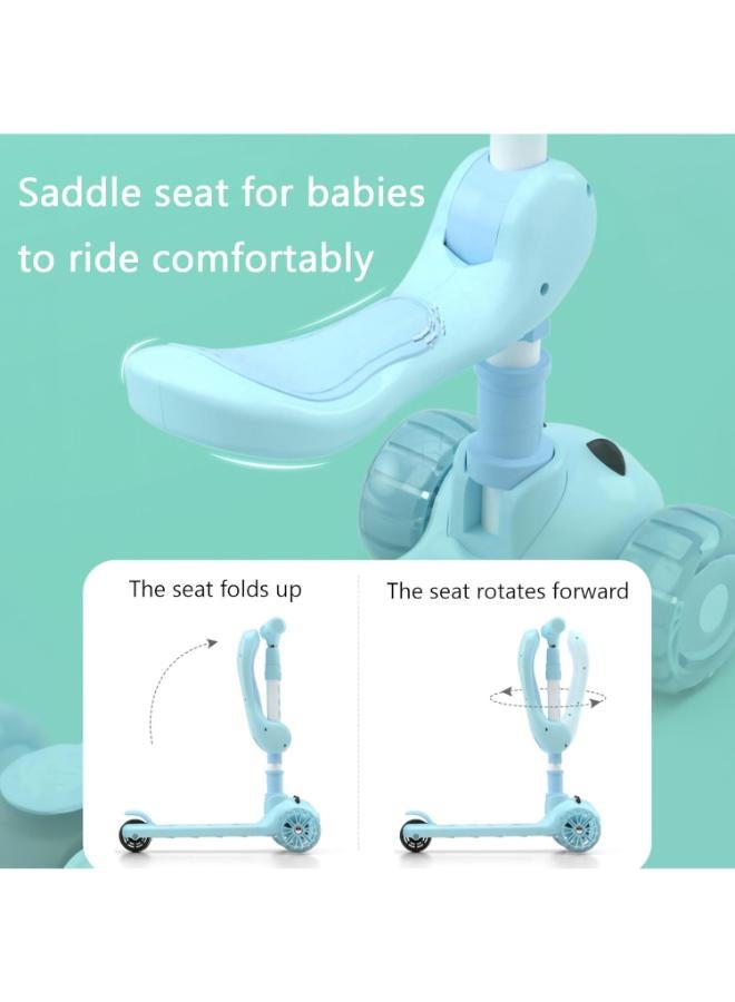 سكوتر أطفال 3 في 1 بمقعد قابل للتعديل وعجلات LED - Image 3