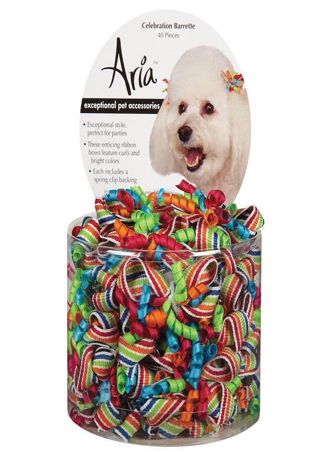 Aria Celebration Barettes for Dogs, 40-Piece Canisters - Image 1
