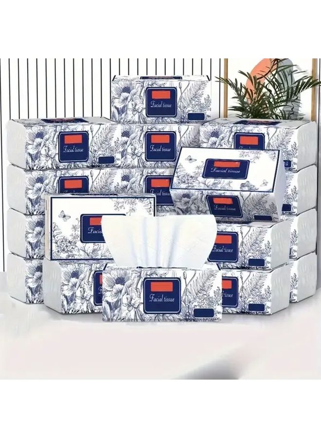 Ultra Soft 4 Ply Facial Tissues 250 Sheets Per Pack 1 Bag Dye Free Paper Towels - Image 3