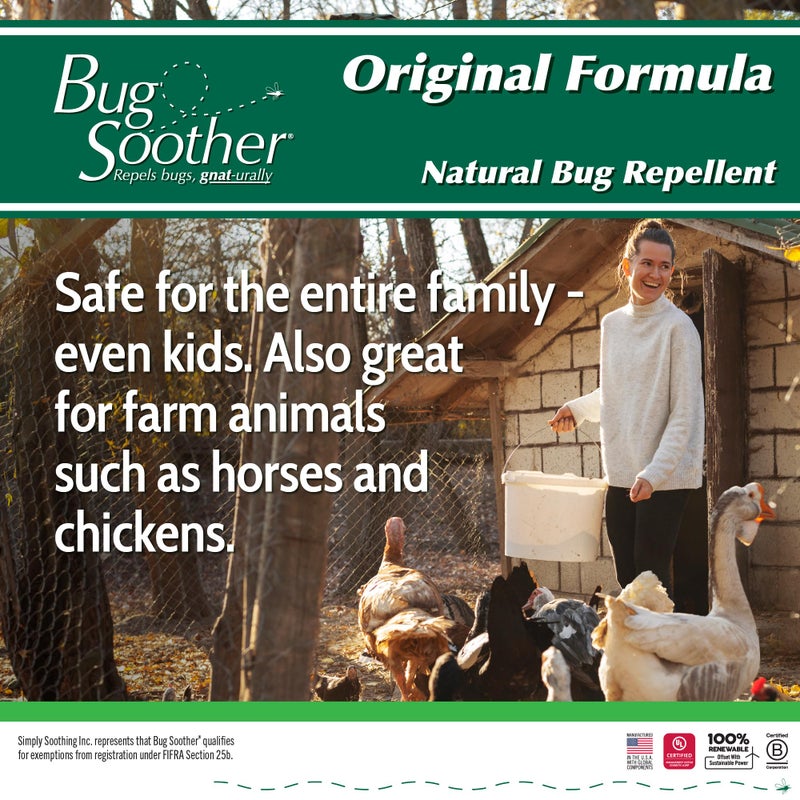 Bug Soother 1 Gallon - Natural Insect, Gnat and Mosquito Repellent & Deterrent with Essential Oils - 100% DEET-Free Safe Bug Spray for Adults and The Environment - Made in USA - W/O Sprayer - Image 5