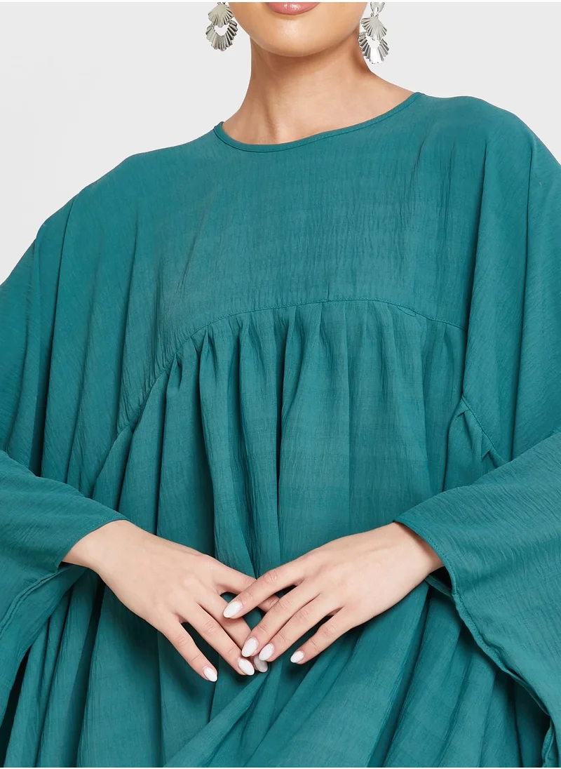 Khizana Puff Sleeve Button Down Shirt
